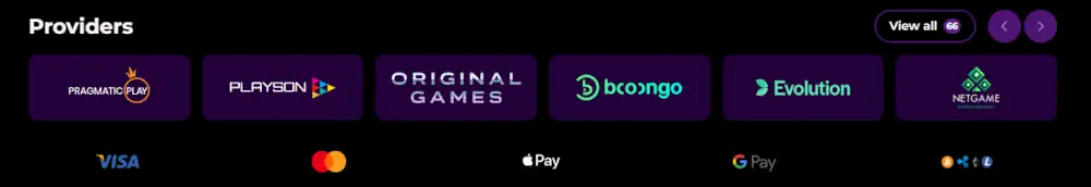 Spinmama top software providers and accepted secure payment methods